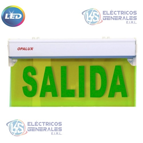 SEÑAL ACRILICA SALIDA OPALUX