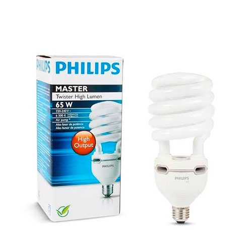 FOCO AHORRADOR ESPIRAL TWISTER 65W E27 LUZ BLANCA PHILIPS